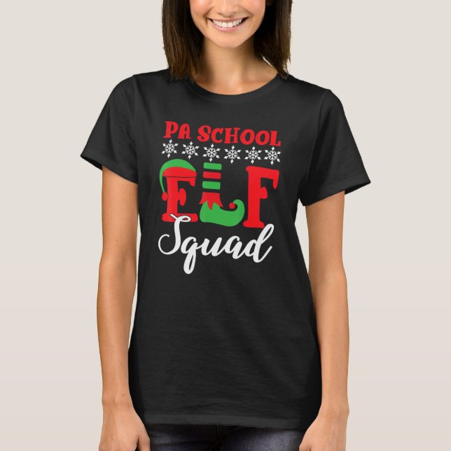 Esquadrão de ELF da Escola de Natal Pa Camisa de N (Frente)