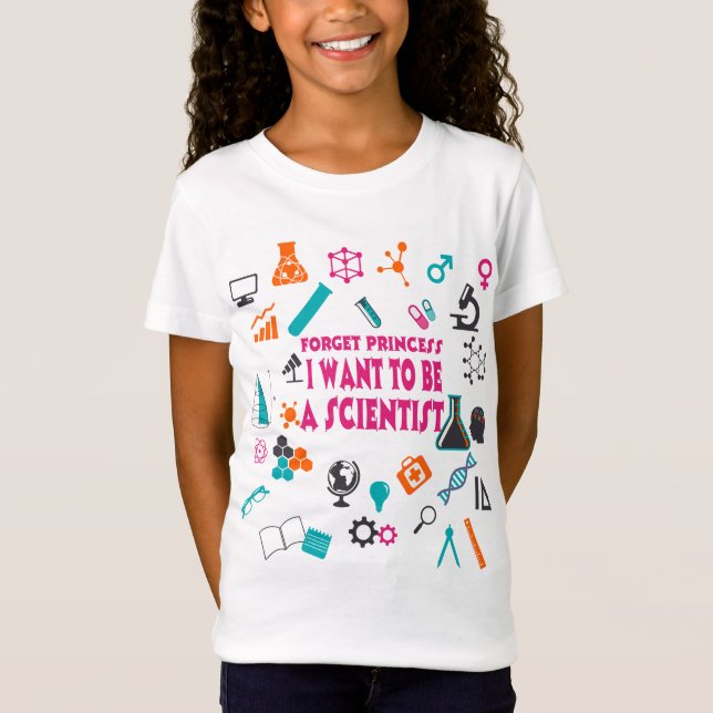 Esqueça a princesa Eu Querer Ser um t-shirt do (Frente)