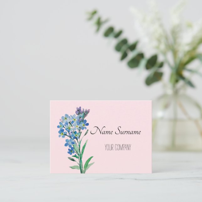 Esqueça-me de não cartão de visita (Em pé/Frente)