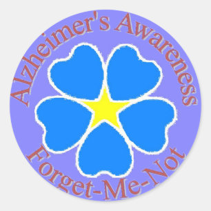 Esqueça-me não a etiqueta de Alzheimer