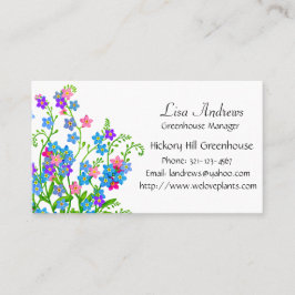 Esqueça-me não cartão de visita das flores do