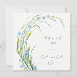 Esqueça-me-Não Cartões de agradecimentos De Casame