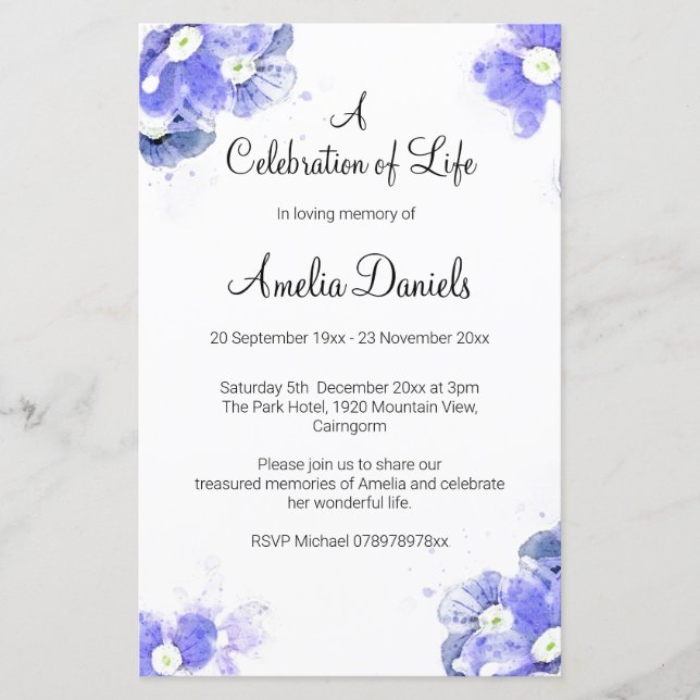 Esqueça-me-Não-Celebração da Vida (Frente)