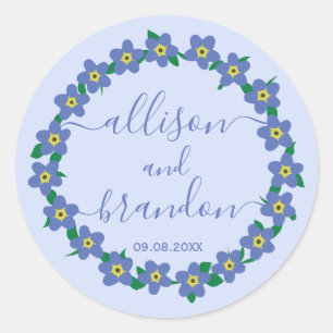 Esqueça-me não Tag do presente da etiqueta do