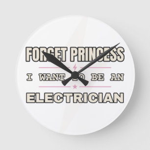 Esqueça Princesa, Eletricista — Relógio de Parede