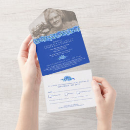 Esqueçam-me-nots festejo funerário da vida azul