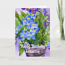 Esquece-me que não é água. Feliz Cartão de Anivers