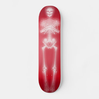 Esqueleto brilhante: skate personalizado