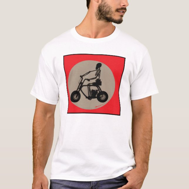 Esqueleto de BargasArtworks na camisa de Minibike (Frente)