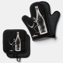 Esqueleto de Celebração de Raios X e Vinho