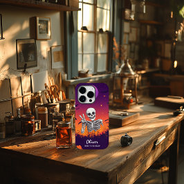 Esqueleto de Halloween "Bone to Be Wild!" Sinal de