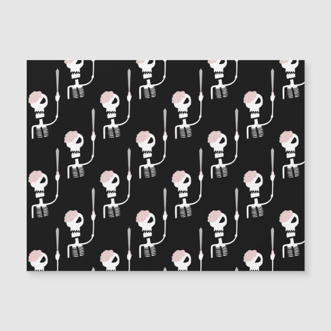 Esqueleto de Halloween com espada (Frente)