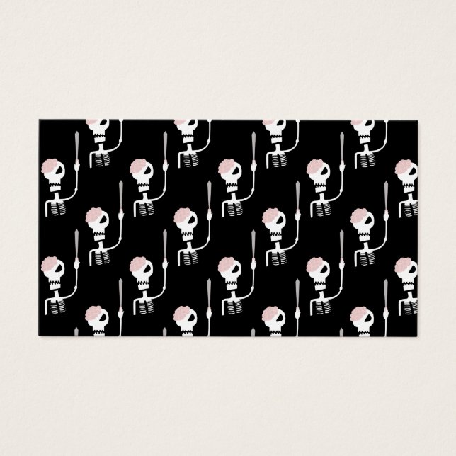 Esqueleto de Halloween com espada (Frente)