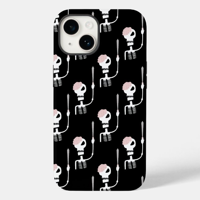 esqueleto de Halloween com uma espada (Verso)