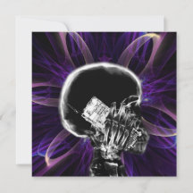 Esqueleto de Smartphone Fractal de raios X - Roxo