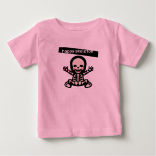 ESQUELETO FELIZ DO T-SHIRT PARA CRIANÇAS