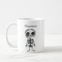 Esqueleto Gato Personalizado Da Caneca De Hallowee