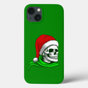 esqueleto gótico de papais noeis de natal