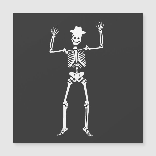 Esqueleto, Halloween, Bruxa (Frente)