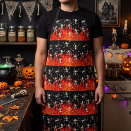 Esqueletos Dançantes em Chamas para o Halloween
