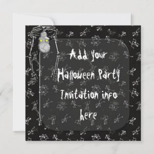 Esqueletos de Convites de Festa de Halloween
