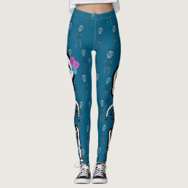 Esqueletos monstros Leggings