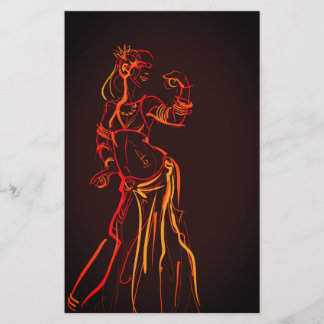 Esquema de Gesture desenhando fusão tribal Bellyda