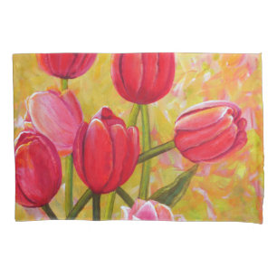 Esquema de Tulipas Rosa e Vermelha