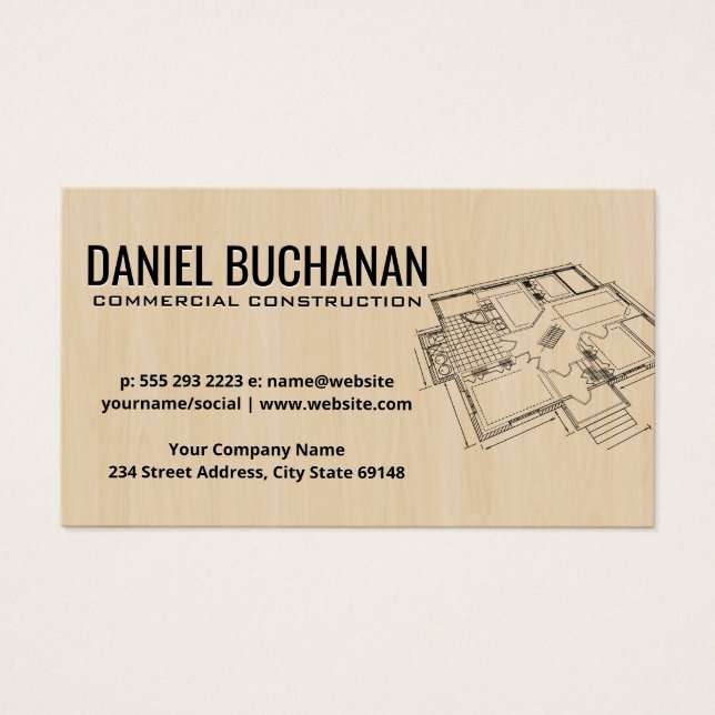 Esquema de visualização superior | Fundo da Madeir (Frente)