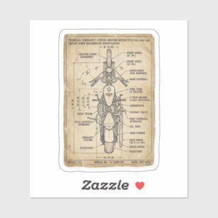 Esquema Personalizado de Chopper Adesivo de Motoci