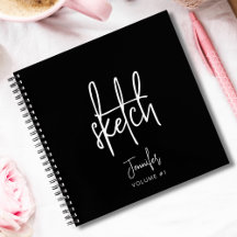 Esquema Personalizado Preto Elegante Seu Nome