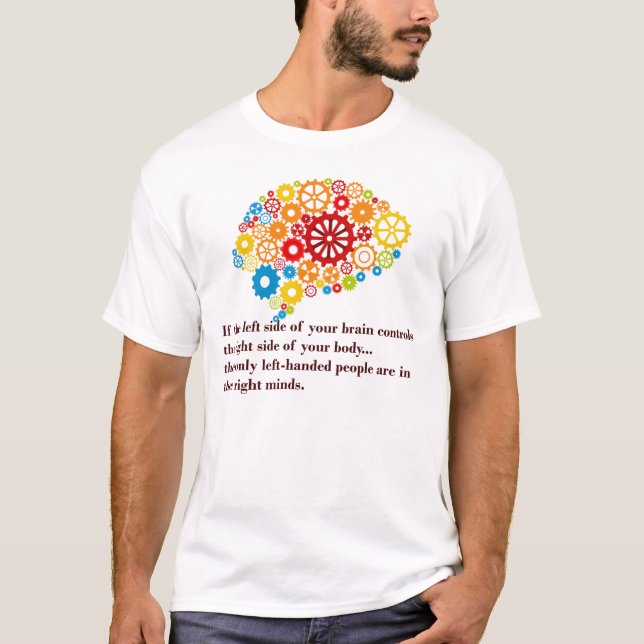 Esquerda na cabeça direita, T-Shirt (Frente)