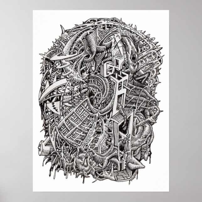 Esquerda, por Brian Benson, poster (Frente)