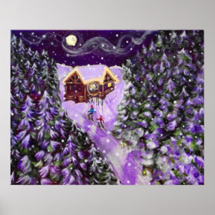 esqui da lanterna do poster 16x20