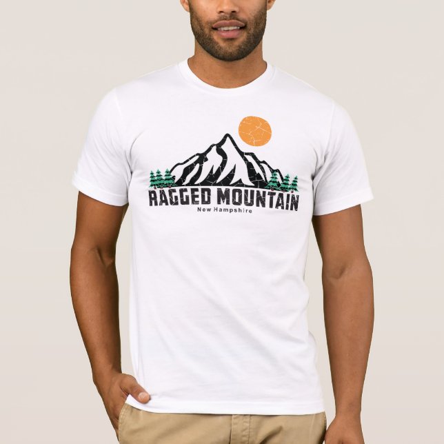 Esqui de Montanha Maravilhada T-Shirt Sunset (Frente)