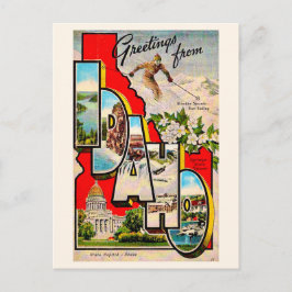 Esqui Idaho - Sun Valley Cartão Postal Antigo