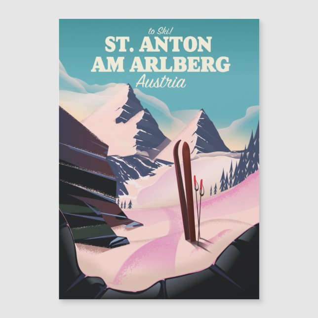 Esqui St. Anton am Arlberg Áustria (Frente)