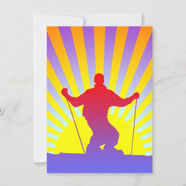 esquiador de descida (Frente)