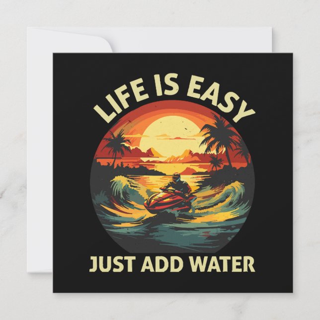 Esquiador de esqui de jato clássico (Frente)