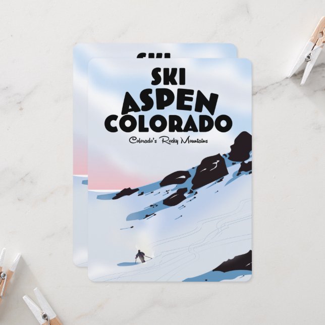 Esquiar Aspen Colorado (Frente/Verso In Situ)