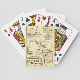 Esquiar em New Hampshire - Cartas de Baralho da En