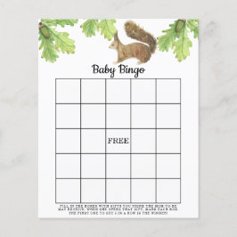 Esquilo - Jogo de bingo para chá de bebê