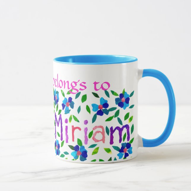 "Essa caneca pertence a Miriam" (Direita)