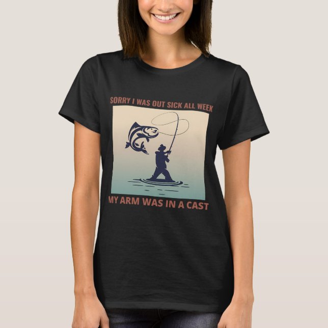 Essa é minha camisa da sorte para pesca de robalo (Frente)