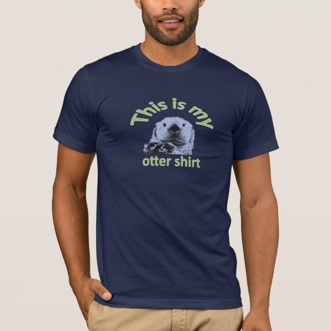 Essa é minha camisa de lontra fofa (Frente)
