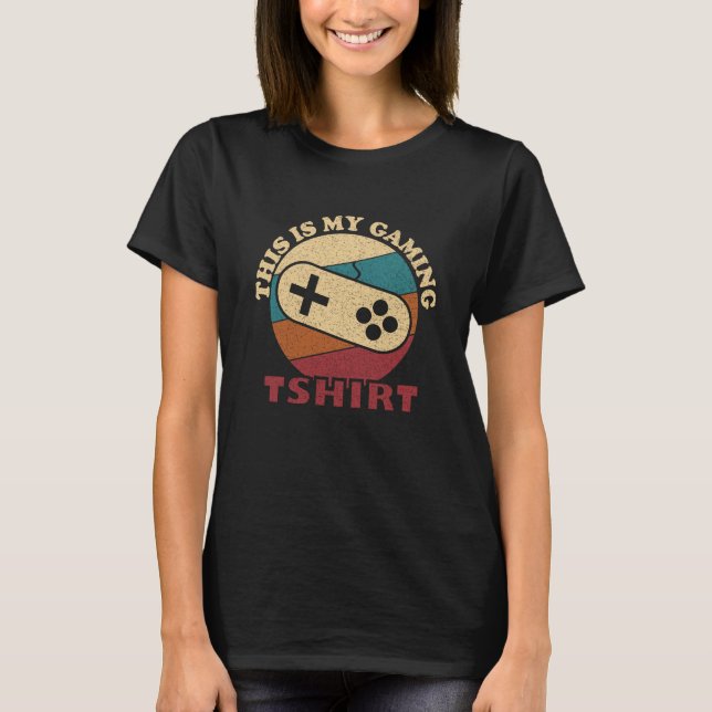 essa é minha camiseta de gaming divertida para gam (Frente)