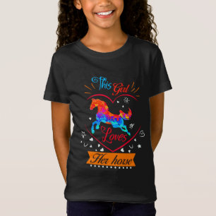 Essa Menina Ama Sua Camisa Laranja Horse