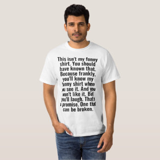 essa não é minha camisa engraçada