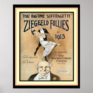 Esse poster dos insensatez de Ziegfeld do