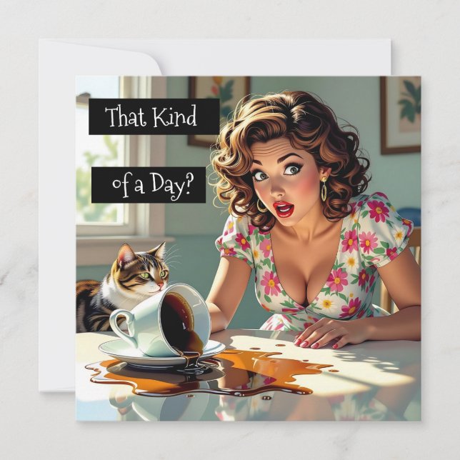 Esse tipo de dia? Café Espilhado Engraçado (Frente)